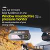 Solar Wireless TPMS Car Tire Pressure and Temperature Monitor with External Sensors