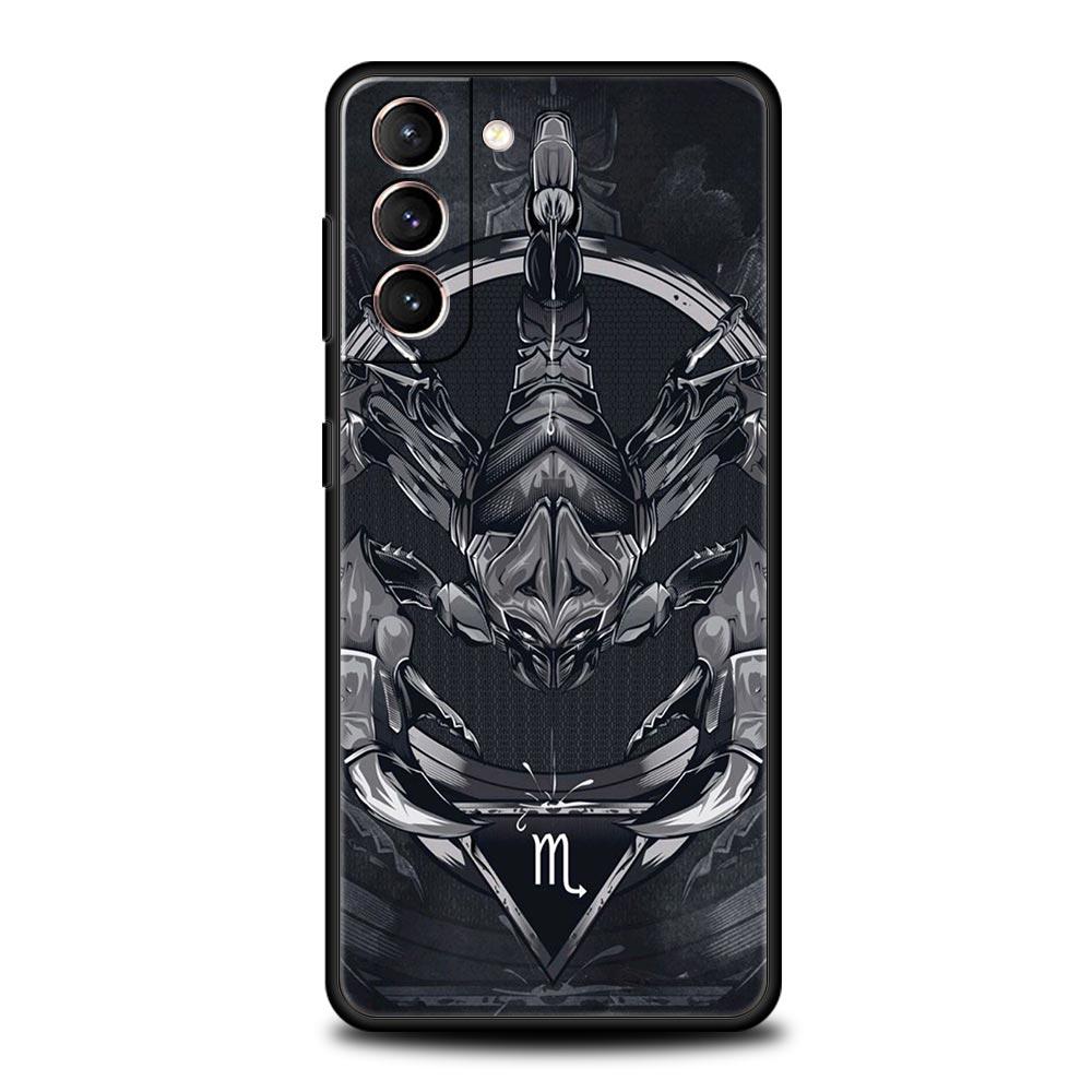 Cartoon Scorpion Phone Case For Samsung Galaxy S26 Ultra S25 Plus S24 FE S23 S22 5G S21 S20 Cover Black Soft