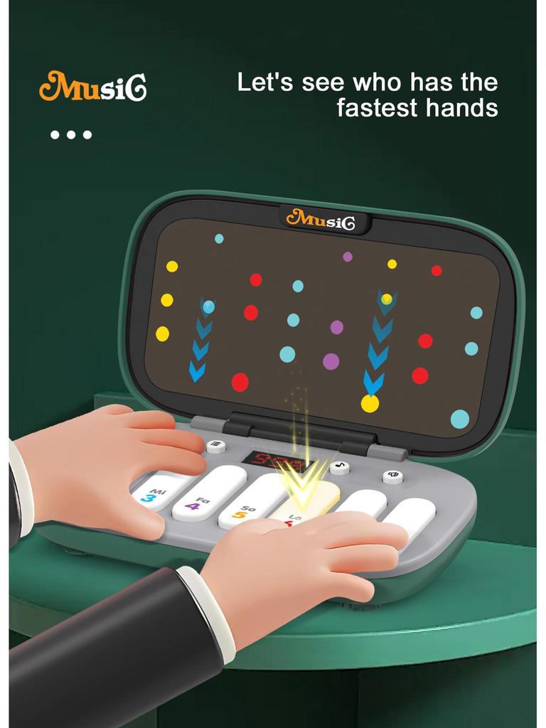 Rhythm Master Music Game: 7-Mode Pocket Piano Puzzle Toy for Kids