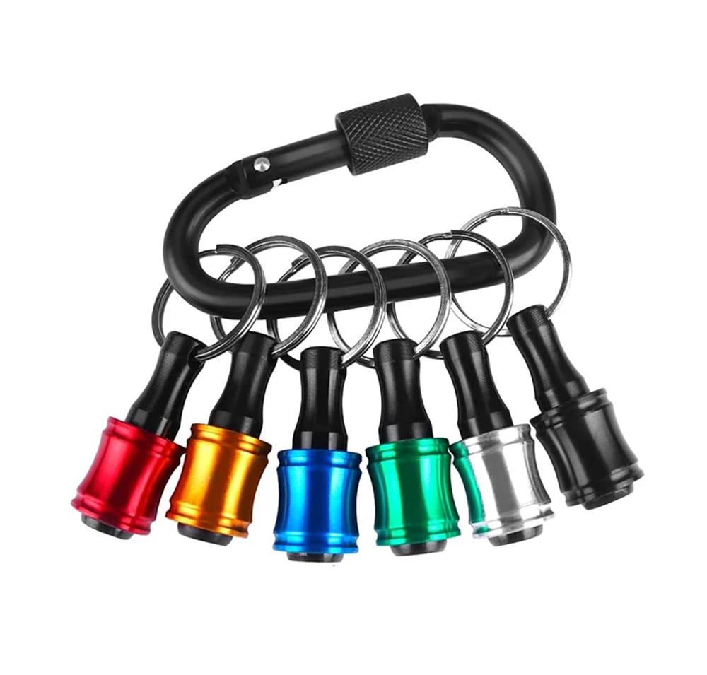 

6 шт. 1/4 Шестигранный хвостовик Держатель головки отвертки Удлинитель Адаптер для брелка Быстрая замена бит Портативный ручной