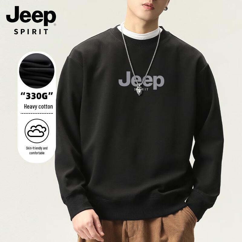 

JEEP SPIRIT Men s Pullover Crewneck Sweatshirt with Print XL