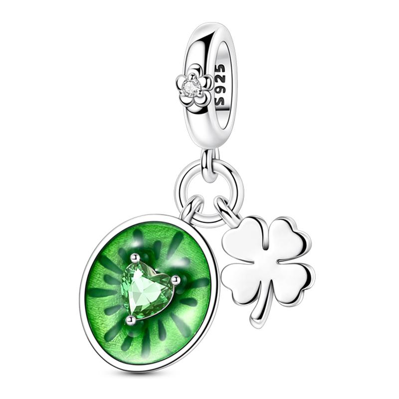 Charms Fit Pan Bracelets Copper Color Strawberry Cherry Blueberries Fruit Sweet Original Diy Jewelry Birthday Fine Gifts