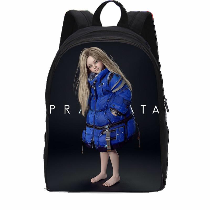 Pragmata Hugh Diana Printed Laptop Bag Ergonomic Comfort Shoulder Straps Daily Work Business Backpack
