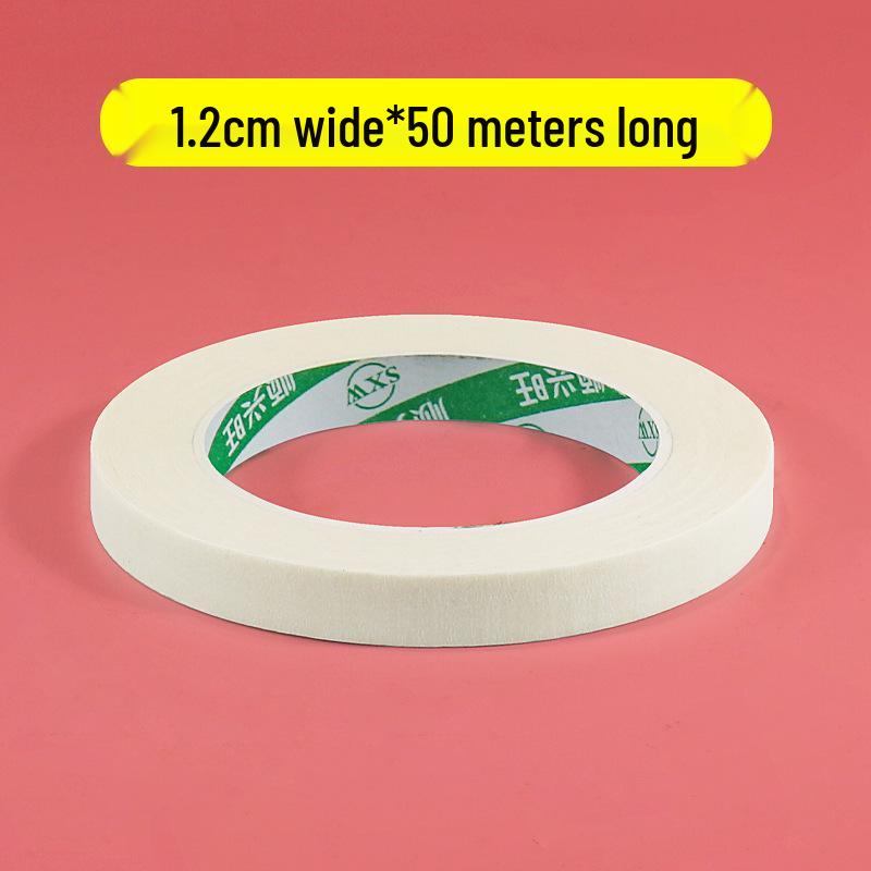 Writable Crepe Paper Tape: No-residue, Hand-tearable, Traceless Adhesive Ideal for Art Students, Spray Painting, Color Separation, and Decoration.