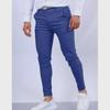Pantaloni da uomo casual da lavoro a vestibilità slim, texture europea e americana