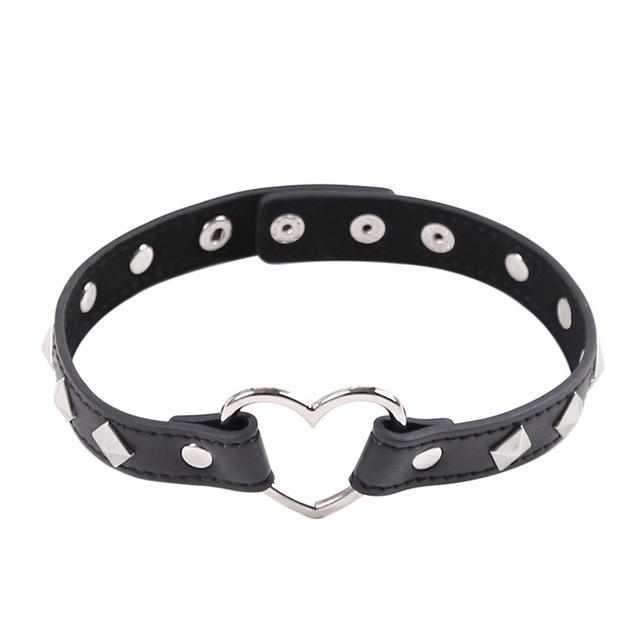 Colier Vintage Sexy Harajuku cu Pandantiv Lanț din Piele PU Femei Bărbați Punk Gotic Choker Negru Declarație Jocuri pentru Adulți Jucării pentru Adulți