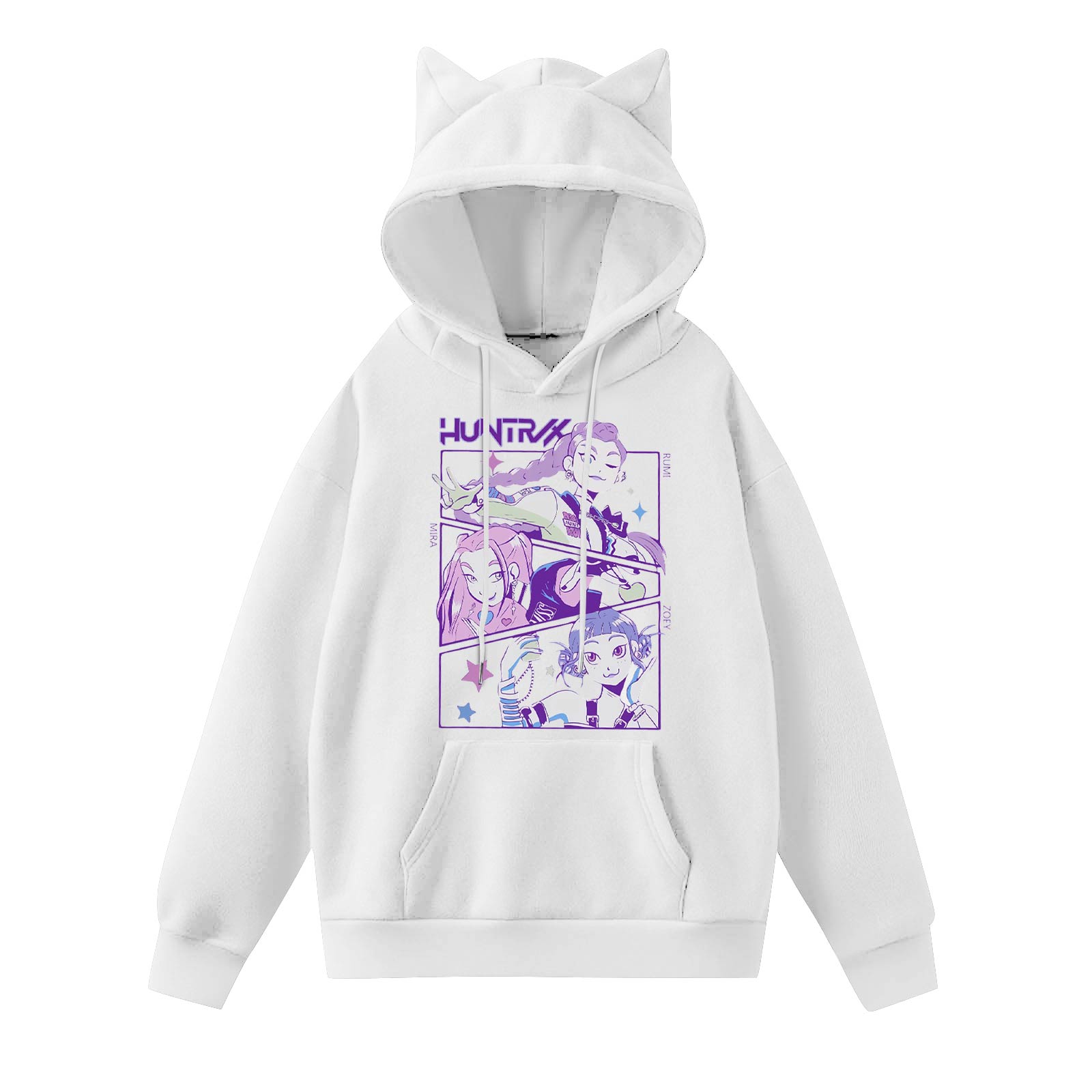 

Женская мода повседневная толстовка с капюшоном с длинным рукавом и круглым вырезом с карманами S белый