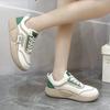 Spring Women's Vulcanized Shoes Sports Loafers Comfortable Walking Sneakers Ladies Thick Soled Lace-Up Smooth Casual Shoes