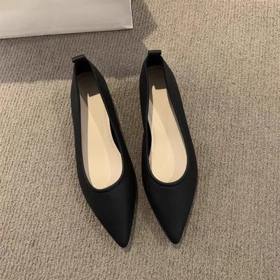 Scarpe da Donna 2025 Marca Basse Ballerine da Donna Moda Monocolore Quotidiane da Donna Sexy Punta Affilata Piatte Tacco Basso Zapatos Mujer