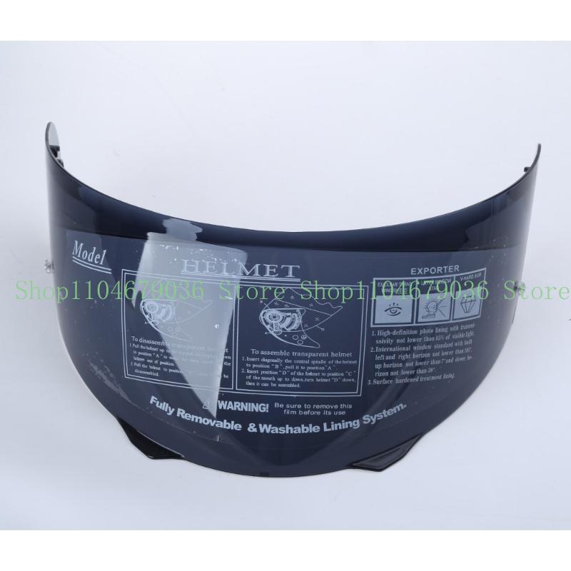 652F Professional Helmet Visor Film Anti-fog Face Shield Colorful Motorcycles Helmet Visor PC-materisl fit for HJ-33 i90
