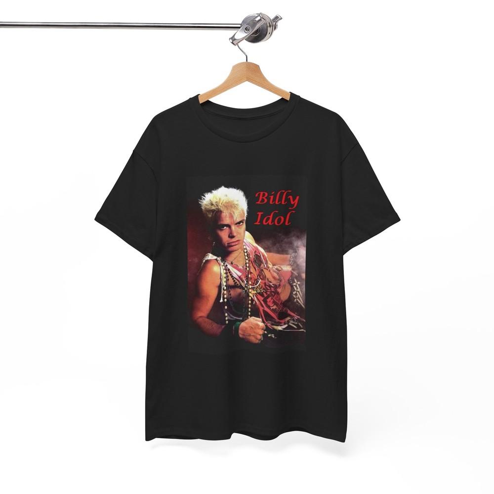 Футболка Billy Idol Ретро Постер Рок-звезда Новинка!! Унисекс Футболка из плотного хлопка Унисекс Футболка XXXL