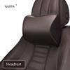 NAPPA Leather Car Neck Pillow For Tesla Model 3 Model Y Model X Auto Rear Seat Back Headrest Lumbar Supports Travel Cushion