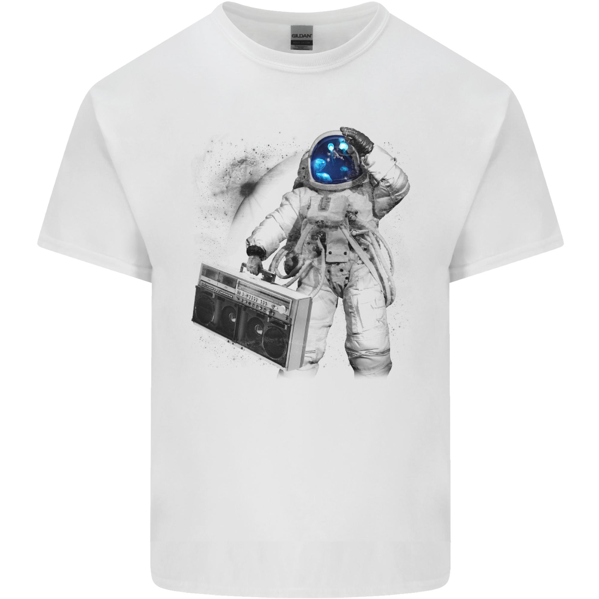 Space Ghetto Blaster Astronaut Music Unisexs Light Cotton TShirt S