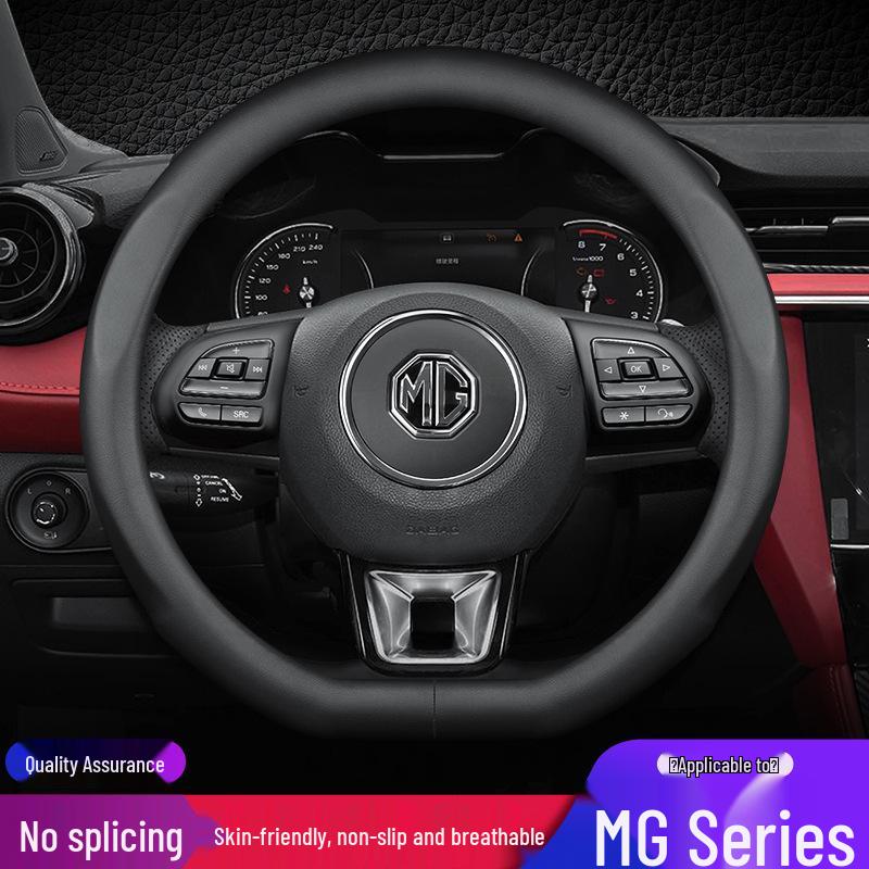 Genuine Leather Steering Wheel Cover for MG6, MG Navigator HS, MG5, Roewe ZS, Roewe 3