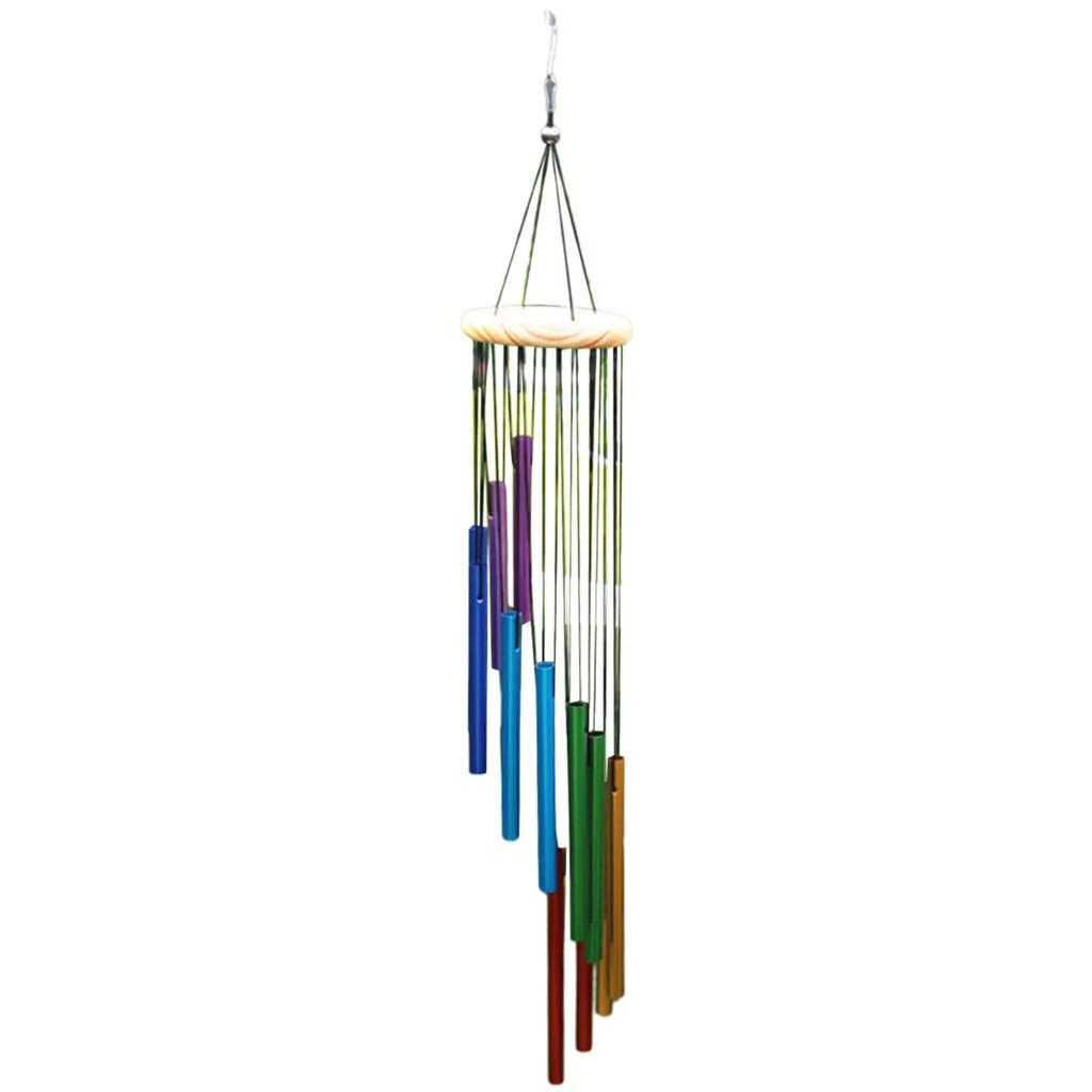12 Tubes Wind Chimes Pendant Aluminum Tube+Pine Metal Pipe Wind Chimes Bells For Living Bedroom Dining Coffee Shop Wind Chimes