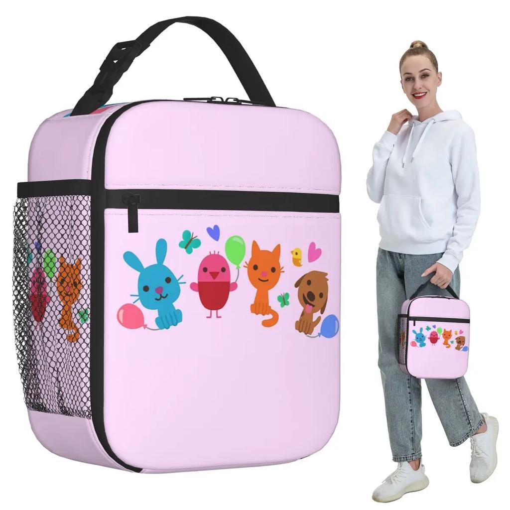 Play Sago Mini Pink Insulated Lunch Bag for Women Office Cooler Thermal Food Box Tote Portable Lunch Boxes Container