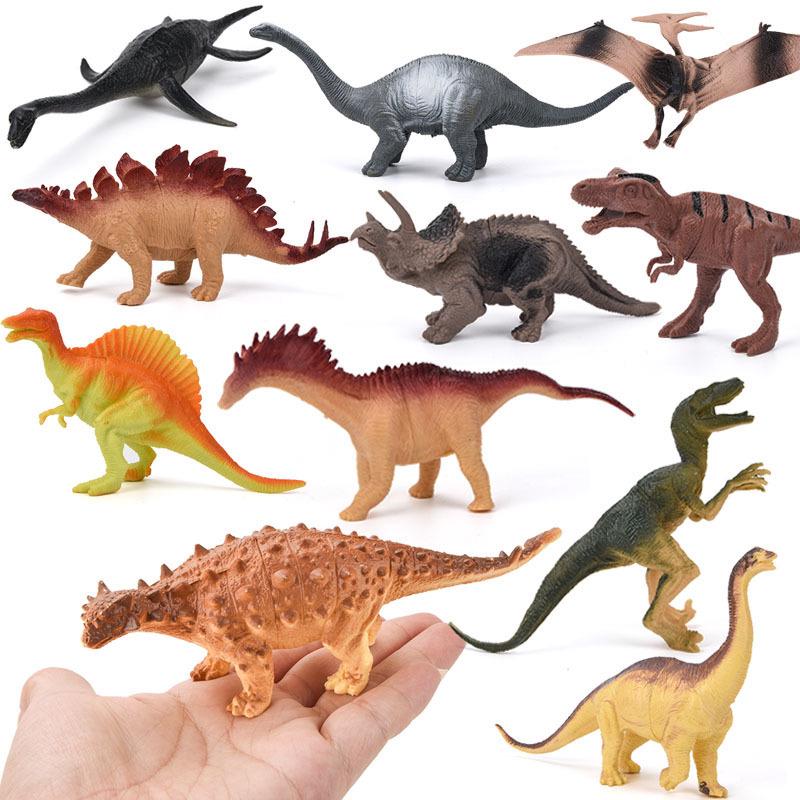 17cm Squeeze-Proof Soft Rubber Dinosaur Toy - Realistic Model for Kids