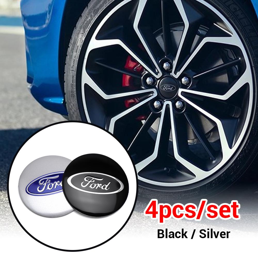 Car Sticker 60MM Car Wheel Center Hub Cap Rim Cover Logo Decal For Ford ST Fiesta Focus Mk2 3 4 Edition Mondeo Fusion FOOSE Must