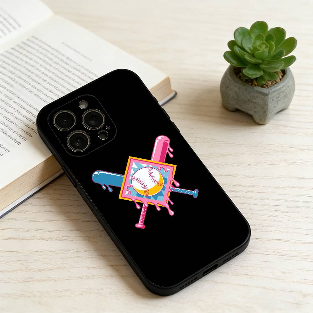 

Baseball Graffiti Painting Phone Case Silicone Soft For IPhone 17 16 15 14 13 12 11 X XR Plus Pro Max Plus iPhone13