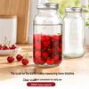 Mason Glass Storage Jar with Scale - Kitchen Grains, Cereals, Fruit Jam, Pickles, Wine Brewing Sealed Container