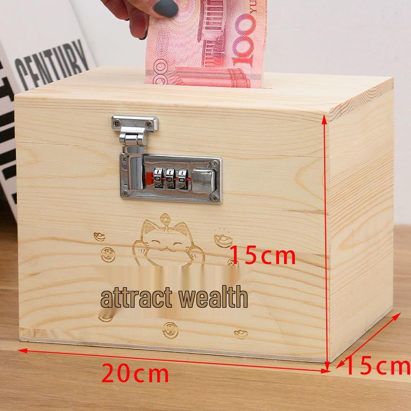 Retro Abschließbare Spardose mit Zahlenschloss - Kreatives Geschenk für Kinder