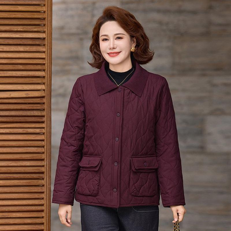 Cotton Jacket New Light Cotton-padded Jacket Cotton-padded Jacket Autumn and Winter Clothing Large Size Cotton-padded Clothing Women