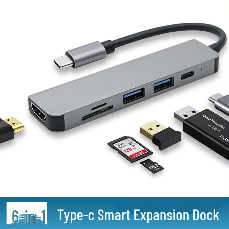 8-in-1 Expansion Dock for Apple Laptops: Multi-Port Hub with USB, Network, Type-C, and Card Reader Support