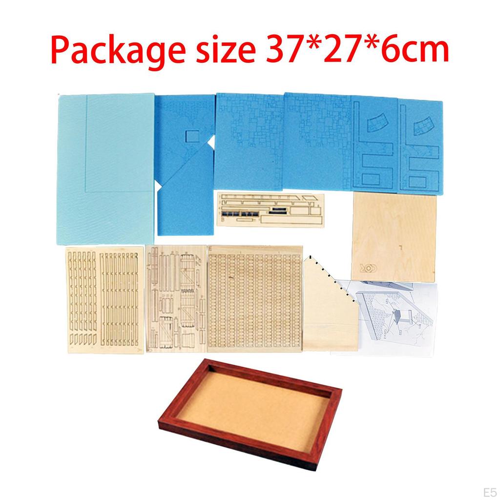 1/35 European House Building Kits 3D Puzzles Unpainted Architecture Assembly Craft