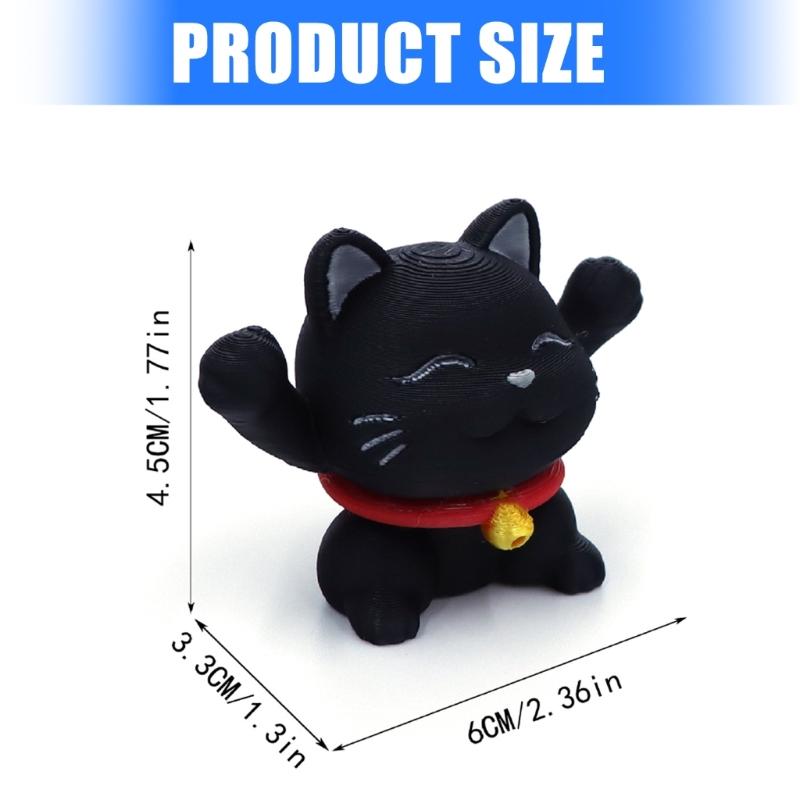 Retractable Spirals Cats Figurine Modern Homes Decoration Cartoon Twistable Cats Stress Relief Sensory Toy Ornament