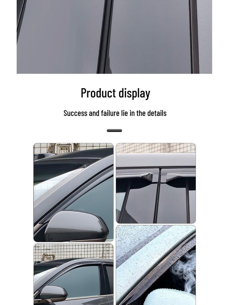 Li Auto L9 Car Window Sun & Rain Guards - Modified Accessories & Visors for Weather Shielding and Decoration