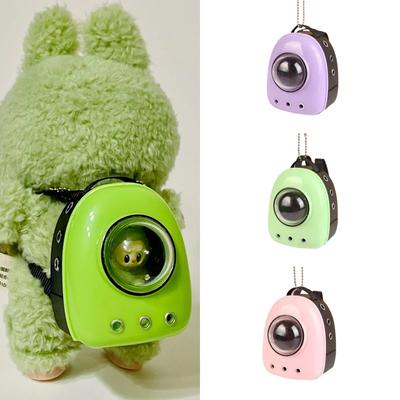 Labubu Outfits Doll House Simulation Mini Pet Cat Space Backpack Scene Ornament  Dolls Accessories,Dollhouse Miniature Pet Backpack Decoration