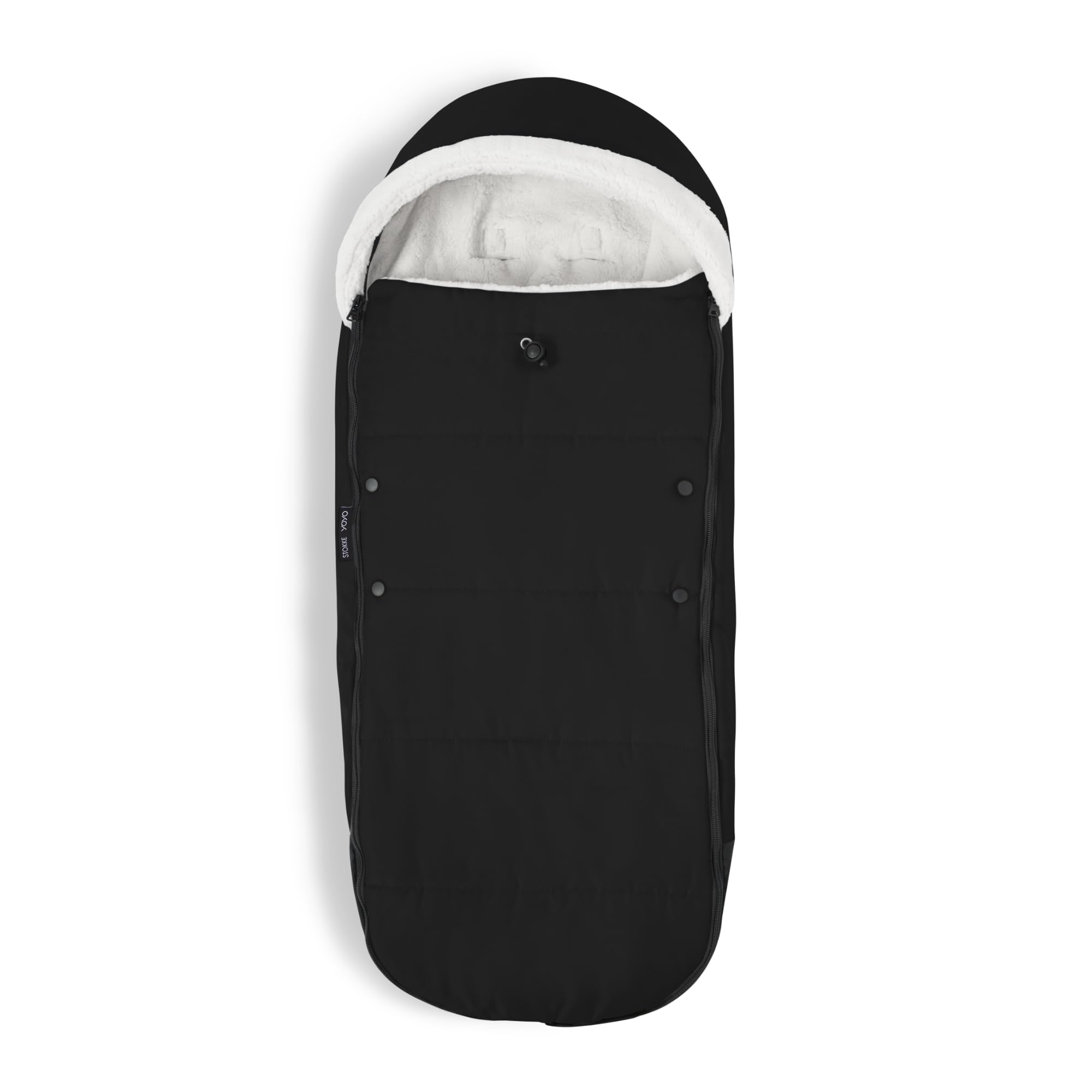 Stokke YOYO Footmuff, Black, W18.5cm x H5cm x D89cm, 646603