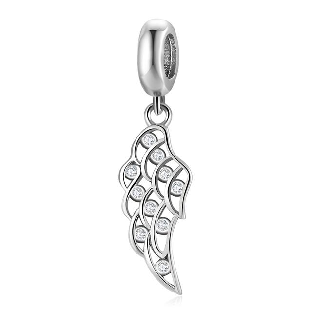 925 Sterling Silver Microphone Shape Flamingo Pink CZ Beads Fit Original Designer Charms Bracelet Bangles DIY Jewelry Making