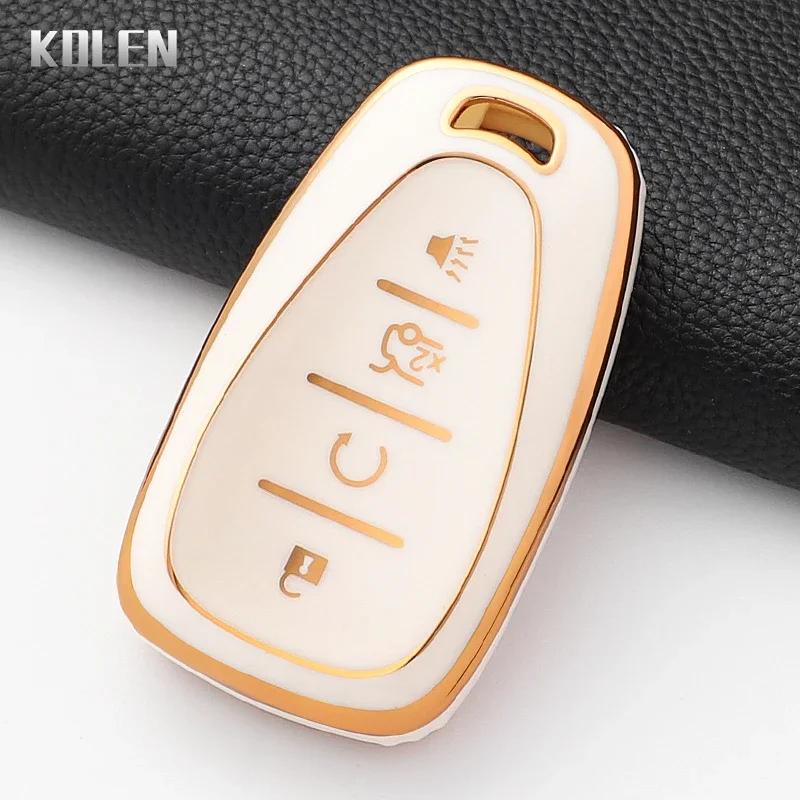 Fashion Tpu Car Key Case Cover For Chevrolet Malibu Blazer Traverse Seeker Onix Equino Volt Bolt Trax Orlando Cruze Spark Sonic