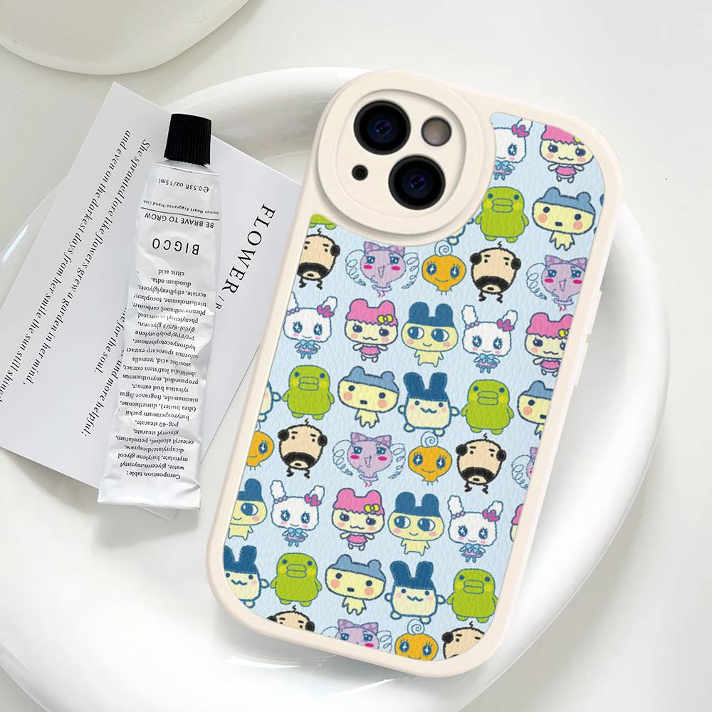 Classic T-Tamagotchi Phone Cover For iPhone 16 15 14 13 12 11 Pro Max Plus Leather Soft Case