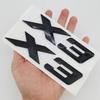 New 3D ABS Chrome Black Matte X3 Logo Nameplate Sticker Rear Trunk Emblem Badge Decals For BMW F25 E83 G01 M40i Car Accessories Tu2