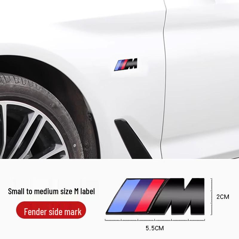 Compatible Grille & Fender Emblem for BMW 1, 3, 5 Series, X1, X2, X5, X6, M3