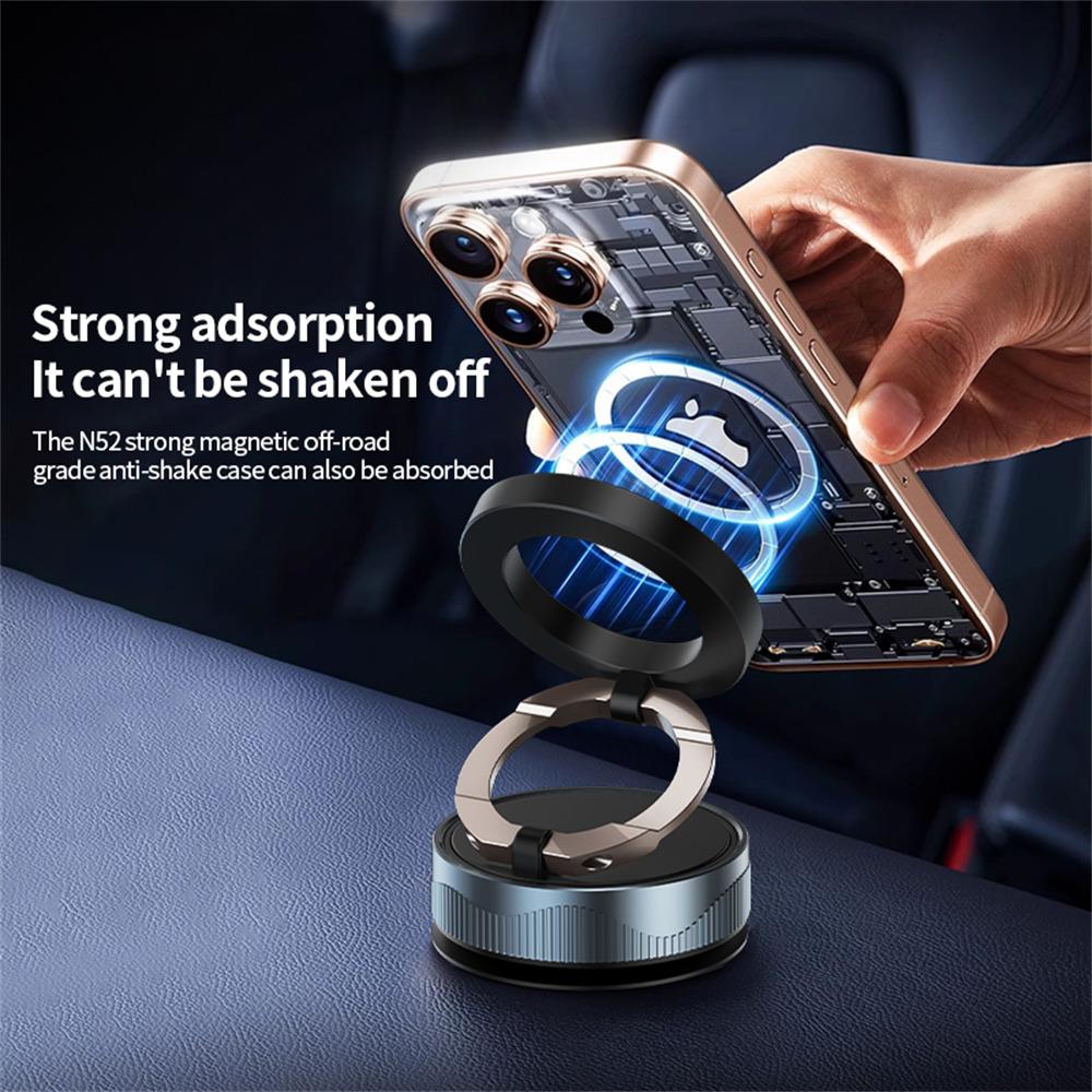 X28 360° Rotating Magnetic Car Phone Holder Vacuum Suction Phone Mount Compatible with Magsafe