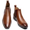 [FOX Sense] Men's Boots, Walkable Business Shoes, Chelsea Boots, Lightweight, Water-Repellent Leather Shoes, Genuine Leather, Side Gore Boots, Chukka