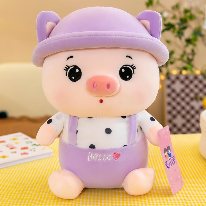 

Pig Lovable Cartoon Plush Toy Cozy And Plush Pig Doll For Kids In Color Pink 35cm фіолетовий