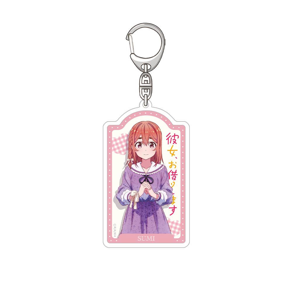Rent-A-Girlfriend Ichinose Chiduru Nanami Mami Sarashina Ruka Sakurasawa Sumi Offizieller Acryl-Schlüsselanhänger Taschenanhänger Anime-Merchandise