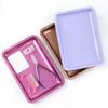 Nail Technician's Essential Stainless Steel Storage Organizer Tray Stylish and Sturdy Dental Tray False Nails Dish Tools