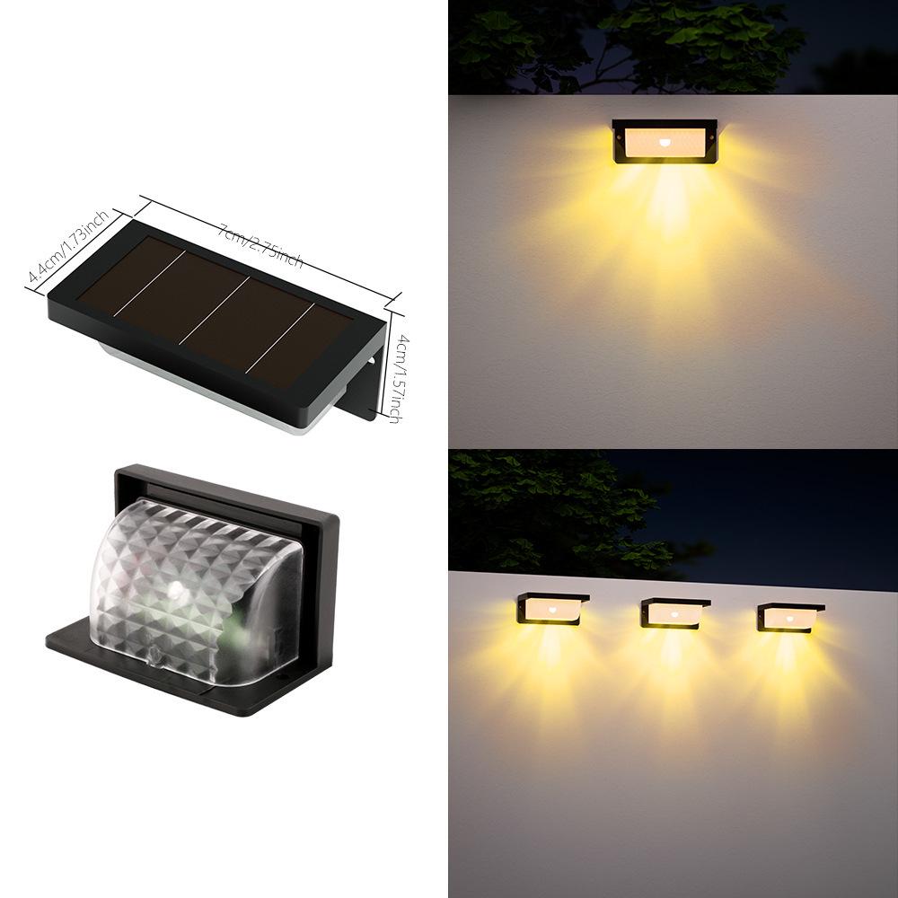Waterproof Solar Outdoor Wall & Stair Lamp - Decorative Light for Fences, Railings, and Garden