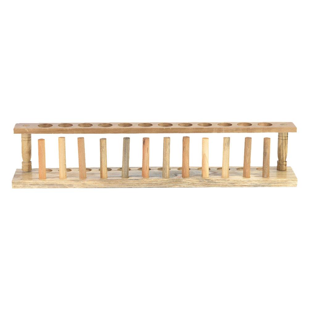 Durable and Strong Wooden 6 8 10 12 Hole Test Tube Stand Chemical Laboratory Tool