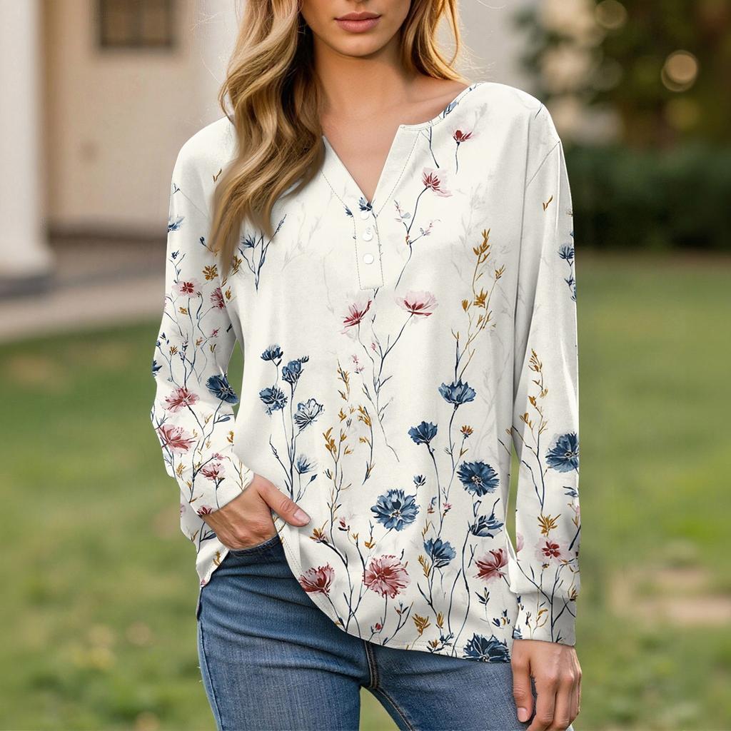 Damska koszulka z krótkim rękawem, zapinana na guziki, długi rękaw, codzienny weekend, moda, podstawowy, dekolt w kształcie litery V, regularny top