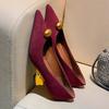 Fashion Pointed Toe Women High Heels Shoes Shallow Wedges Sexy Fashioin Shoes Summer Dress Woman Pumps 2025 Designer Chaussure Femme