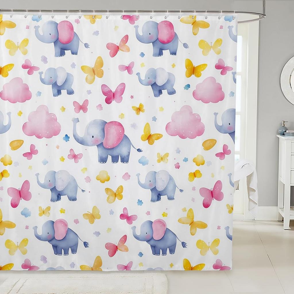 Cowboy Boots Woman Lshower Curtain Colorful Cowgirl Boots Bathroom Shower Curtain Sets,Stars Glitter Decorations Fabric Shower