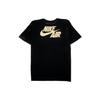 Nike Air Jordan Retro 1 Gold Top 3 Tee Black Men Streetwear BQ3785-010