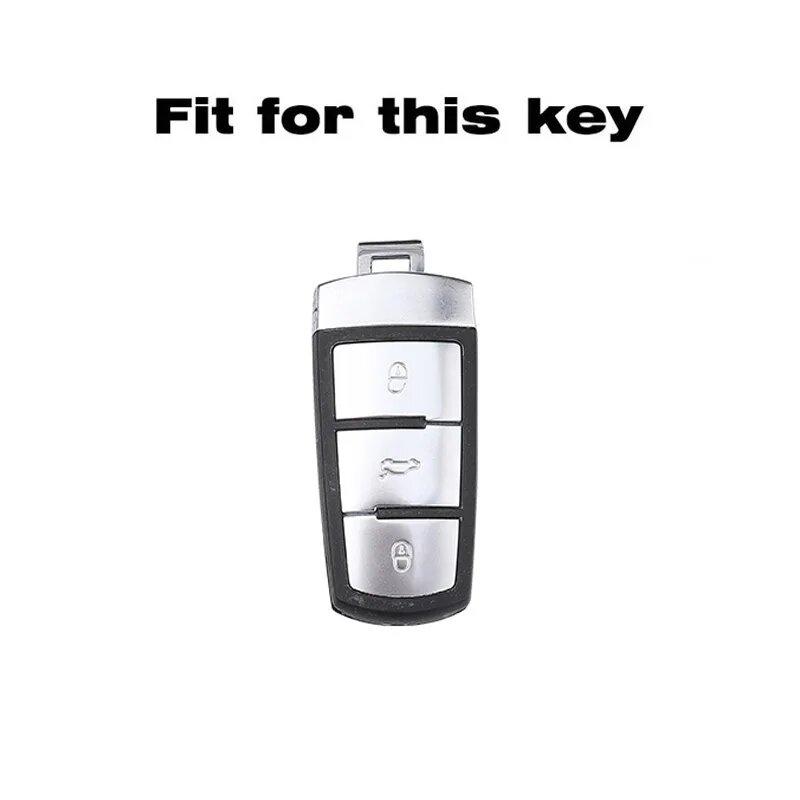 Zinc Alloy Leather Car Key Case For Volkswagen Cc Passat B6 B7 Passat 3C Cc Maogotan R36 B5 B7L Key Holder Car Key Case