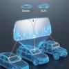145x80cm Car Front Window Windshield Sun Shade Cover Foldable Summer UV Protector Parasol Sunshade Auto Interior AccessoriesWindshield Sunshades 1